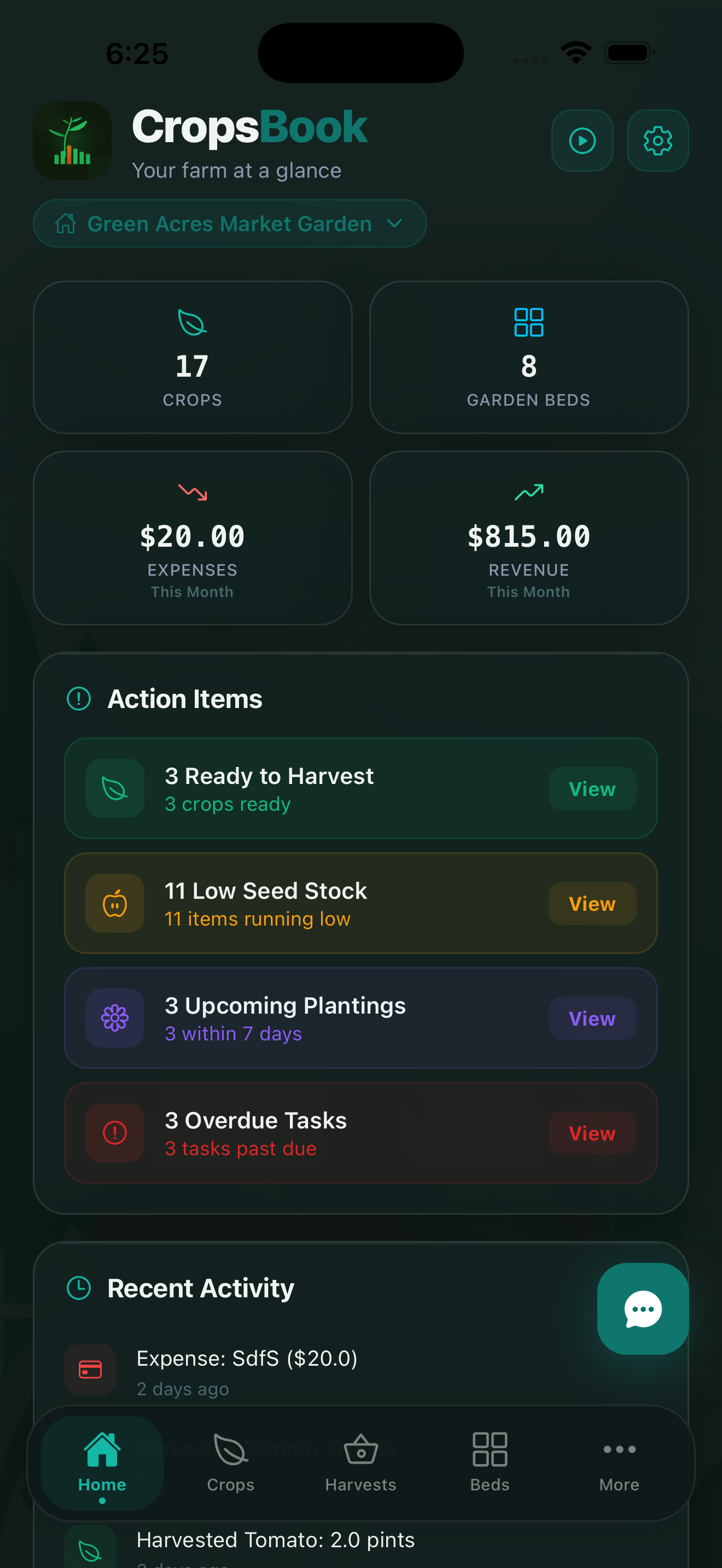 Farm Dashboard